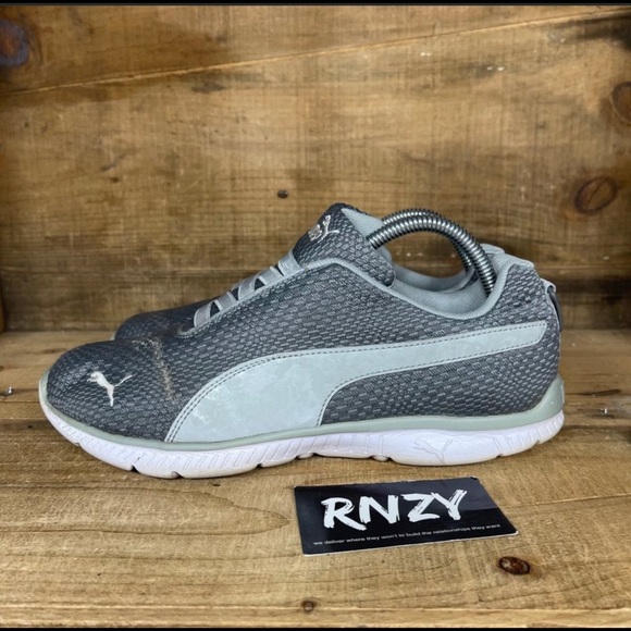 Puma Soft Foam Twill Dark Grey Walking Sneakers - Picture 3 of 8